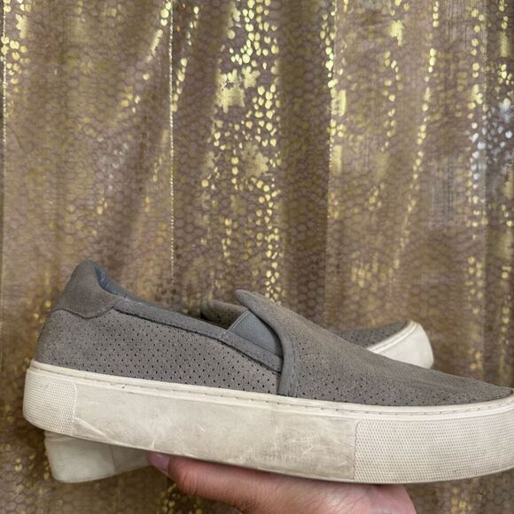 UGG Abies Perforated Slip-On Platform Sneaker Seal Gray Women's Size 9 Used - Picture 2 of 9